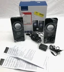 Insignia NS-2810BT Bluetooth Lighted Speakers 2.0 System Color Changing Computer. Fixed Price $37.95.