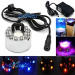 12 Led Ultrasonic Mist Maker Light Fogger Water Fountain Pond /power Adapter Hot. Fixed Price $8.59.