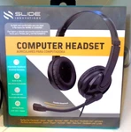 New Slide Computer Gaming Headset Microphone Comfort Air Cushions Audio Adapter. Fixed Price $10.19.