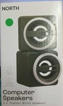 North Computer Speakers - Green: Lightweight Wired 3.5MM Jack Audio For Desktop. Fixed Price $14.99.