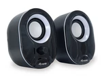 Equip Stereo 2.0 Speaker, Black/red. Fixed Price $33.68.
