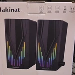 Uakinat E-1065 Desktop Multimedia Speaker Rgb Lighting Usb Wired 3.5MM Aux. Fixed Price $14.00.