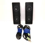 Logitech Usb Portable Speakers S-0194B With Carry Case Silver And Black. Fixed Price $24.99.