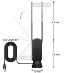Dual Telescopic Antenna For Dtv Dvb-t Uhf Vhf Usb Tuner Stick. Fixed Price $9.85.