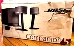Bose Companion 5 Multimedia Speaker System In Black/silver 040326 120V. Fixed Price $999.00.