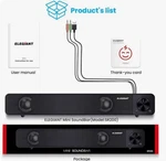Elegiant Usb Powered Mini Soundbar Wired Computer Speaker SR200. Fixed Price $13.99.