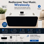 Apple A1121 Ipod Hi-fi Speaker System Bluetooth Dock Adapter Remote Tested Works. Fixed Price $249.98.