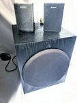 Sony SA-W2500 Active Powered 10" Subwoofer 70 Watts With Satellites SS-MSP1. Fixed Price $57.00.