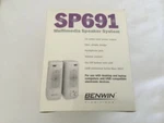 Lot Of 8 Multimedia Speaker Systems SP691 Benwin Traditions (brand New). Fixed Price $82.00.