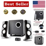 Cyber Acoustics CA-3610 2.1 Multimedia Speaker System With Subwoofer, Perfect. Fixed Price $70.52.