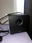 Insignia 2.1 Bluetooth Speaker System, NS-PSB4721 (3-PIECE) Black. Fixed Price $35.00.