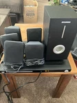 Set Sylvania Speakers, And Subwoofer For SDVD5088 Home Theater System. Fixed Price $80.00.