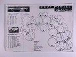 Cozy Powell Black Sabbath Cymbal And Drum Layout Orig Yamaha System Circa 1990. Fixed Price $113.27.