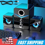 Wired Computer Speakers System Stereo Bass Subwoofer Led For Desktop Laptop Pc. Fixed Price $19.26.