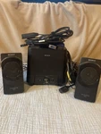 Sony Speakers SRS-D4 Computer 2.1 Sound Active System & Subwoofer. Fixed Price $64.95.