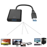 Usb 3.0 To Vga Converter Adapter 1080P External Video Multi-display For Win 7/8. Fixed Price $14.89.