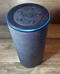 Sharper Image SWF1002 Speaker Alexa Enabled Bluetooth Smart Light Gray. Fixed Price $23.00.