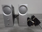 Bose Companion 2 Multimedia Computer Speaker System Pair Silver W/cables Tested. Fixed Price $39.99.