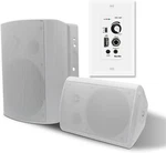 Herdio 6.5" Indoor Outdoor Wired Speakers Bluetooth Wall Amplifier Receiver. Fixed Price $125.10.