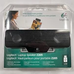 Logitech Z205 Clipon Portable Computer Speaker Black Lightweight Factory Sealed. Fixed Price $59.99.