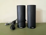Black Dell Computer Left Right Usb Desktop System Model AX210. Fixed Price $15.00.