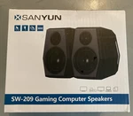 Sanyun SW209 36W Computer Gaming Pc Speakers - 2.75" Fiberglass Woofer. Fixed Price $32.99.