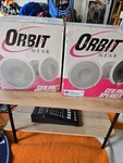 2 Bogen OCS1 Orbit Near Ceiling Speakers 100W 89.5DB White Audio Commercial Hifi. Fixed Price $150.00.
