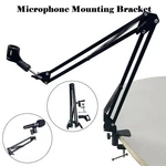 Microphone Stand Suspension Arm Mounting Bracket Black For Studio Broadcast. Fixed Price $15.70.