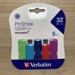 5 Count Verbatim Pinstripe Retractable Usb 2.0 Drive 32GB Assorted Color. Fixed Price $27.95.