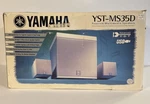 Yamaha Powered Multimedia Speakers And Cords YST-MS35D Untested. Fixed Price $28.00.