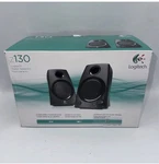 Logitech Z130 2.0 Wired Stereo Computer Speakers 3.5MM 5W Rms Black. Fixed Price $34.99.
