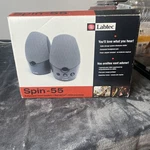 Labtec SPIN-55 Multi-purpose Stereo Speaker Pair Black Tested Sounds Great. Fixed Price $34.99.