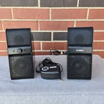 Yamaha NX-50 Powered Speaker Pair Compact Audio System Vintage Retro Black. Fixed Price $99.99.