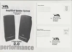 Cyber Acoustics CA-2014 Amplified Speaker System Owner's Guide Only. Fixed Price $7.49.