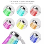 Colorful Home Bathroom Led Shower Head 7 Auto Changing Water Glow Light. Fixed Price $19.17.