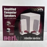 Cyber Acoustics Amplified Computer Speakers Piece Sub Woofer System CA-3080. Fixed Price $39.99.