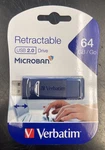 Verbatim Americas Llc 98658 Usb Flash Drive 64GB Blue Taa. Fixed Price $9.95.