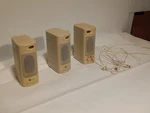 Lot Of 3 Sun 691H Multimedia Pc Speakers, Powered Master + 2 Passives, Beige. Fixed Price $29.99.