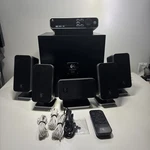 Logitech Z-5450 Digital 5.1 Wireless Surround W/remote Control Pod Subwoofer. Fixed Price $127.91.