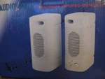 Audioworks Multimedia Amplified Speaker System MS-691 Erating Voltage 110V White. Fixed Price $35.00.
