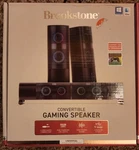 Brookstone Gaming Dual Speakers Usb 3.5MM Audio System For Pc - Convertible Set. Fixed Price $25.00.