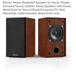 Elimavi Passive Bookshelf Speakers For Home Theater Surround Sound 2. Fixed Price $32.51.