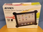 Jensen SMPS-550 Portable Stereo Speaker For Ipad & 2 New In Box Sealed. Fixed Price $24.99.