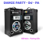 Retro Pyle Discojam Dual Speakers Leds Dj Karaoke 600W Amp Usb Fm Aux. Fixed Price $61.99.