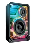 Brookstone Cyber Pro Wireless Led Portable Speaker Multicolored Bluetooth. Fixed Price $31.45.