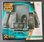 Logitech X-540 5.1 Surround Sound System Complete / Used New. Fixed Price $94.99.