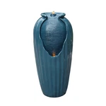 Teamson Home Indooroutdoor Contemporary Vase Water Fountain Led Lights Blue. Fixed Price $179.99.
