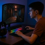 Baldeth Mini Computer Soundbar Rgb Usb Desktop Speaker. Fixed Price $22.19.