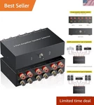 Plug And Play 2-WAY Speaker Switcher Box Connect Multiple Audio Sources Easily. Fixed Price $147.99.