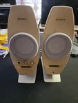 Sony Vaio Computer Desktop Wired Left & Right Speakers PCVA-SP4 No Power Adapter. Fixed Price $16.15.
